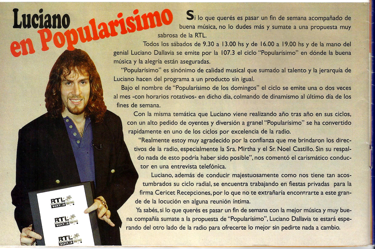 Luciano Dallavia en Popularísimo