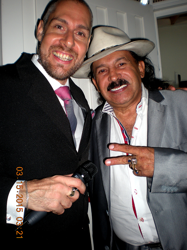 Luciano Dallavia con el maestro Antonio Ríos