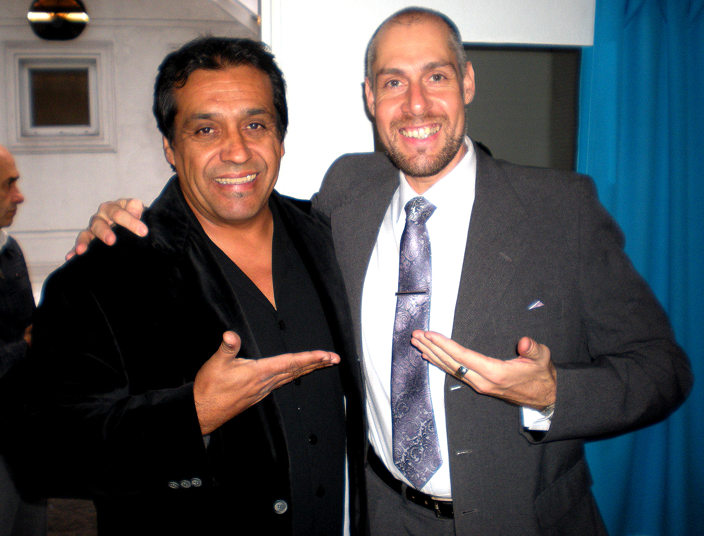 Luciano Dallavia con el Mago Black